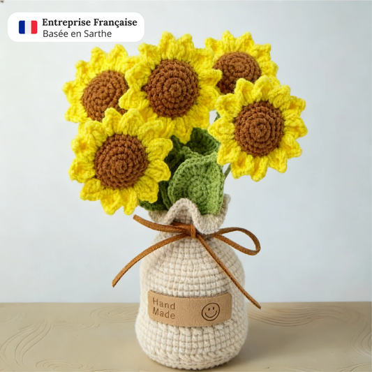 Tournesols en crochet