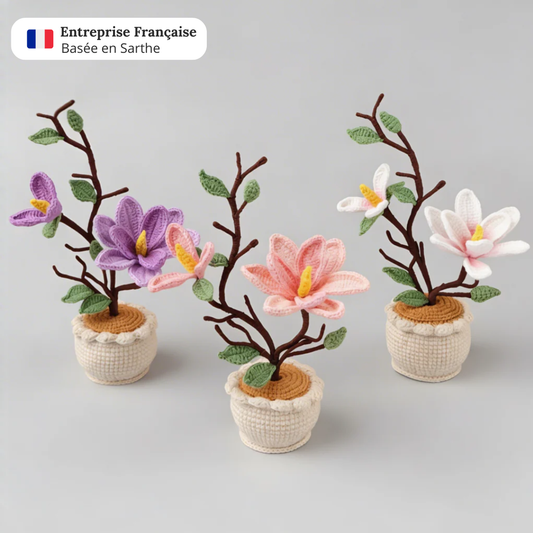 Magnolia en crochet