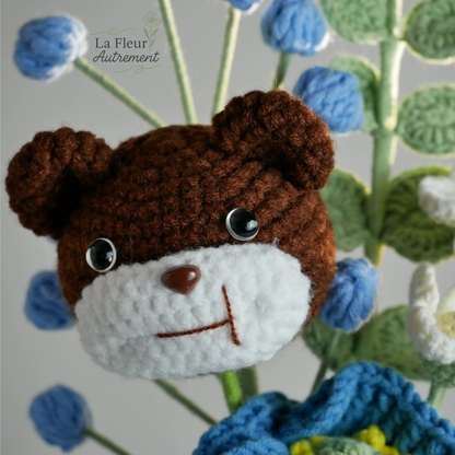 Bouquet Naissance - Ours - Bleu