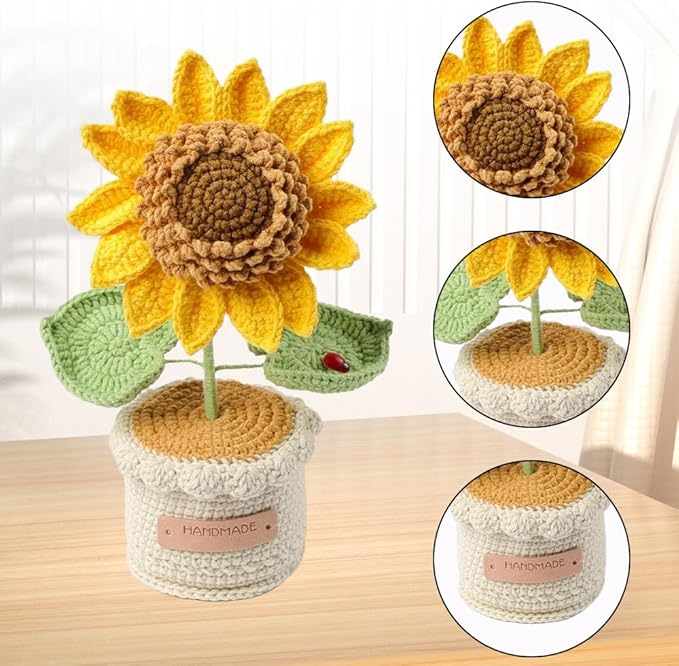 Tournesol en crochet
