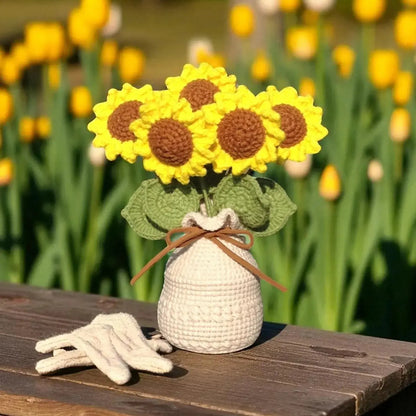 Tournesols en crochet