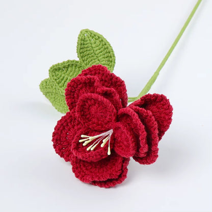 Rose rouge ouverte - 1 tige