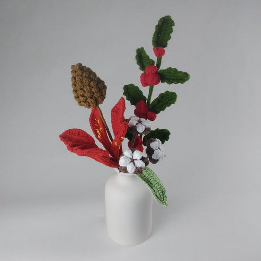 Bouquet de Noël - Avec vase