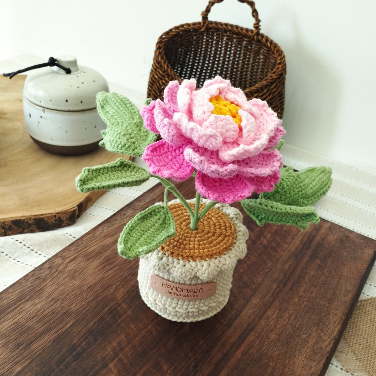 Pivoine en crochet