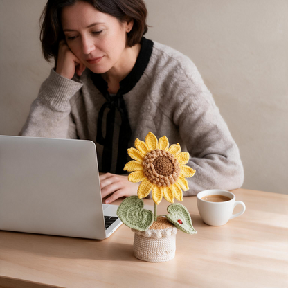 Tournesol en crochet