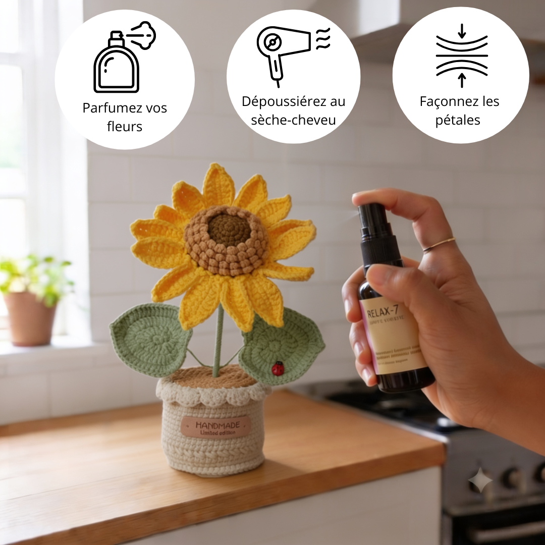 Tournesol en crochet
