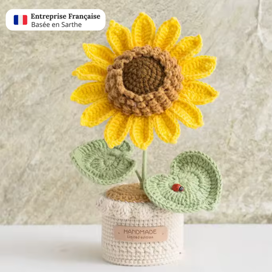 Tournesol en crochet