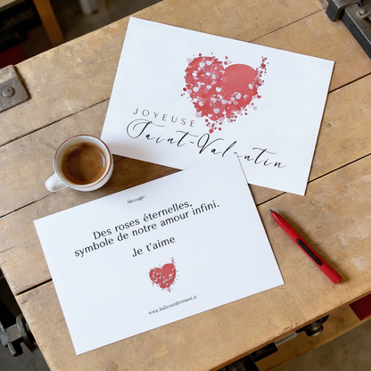 Brassée rouge "Je t'aime"