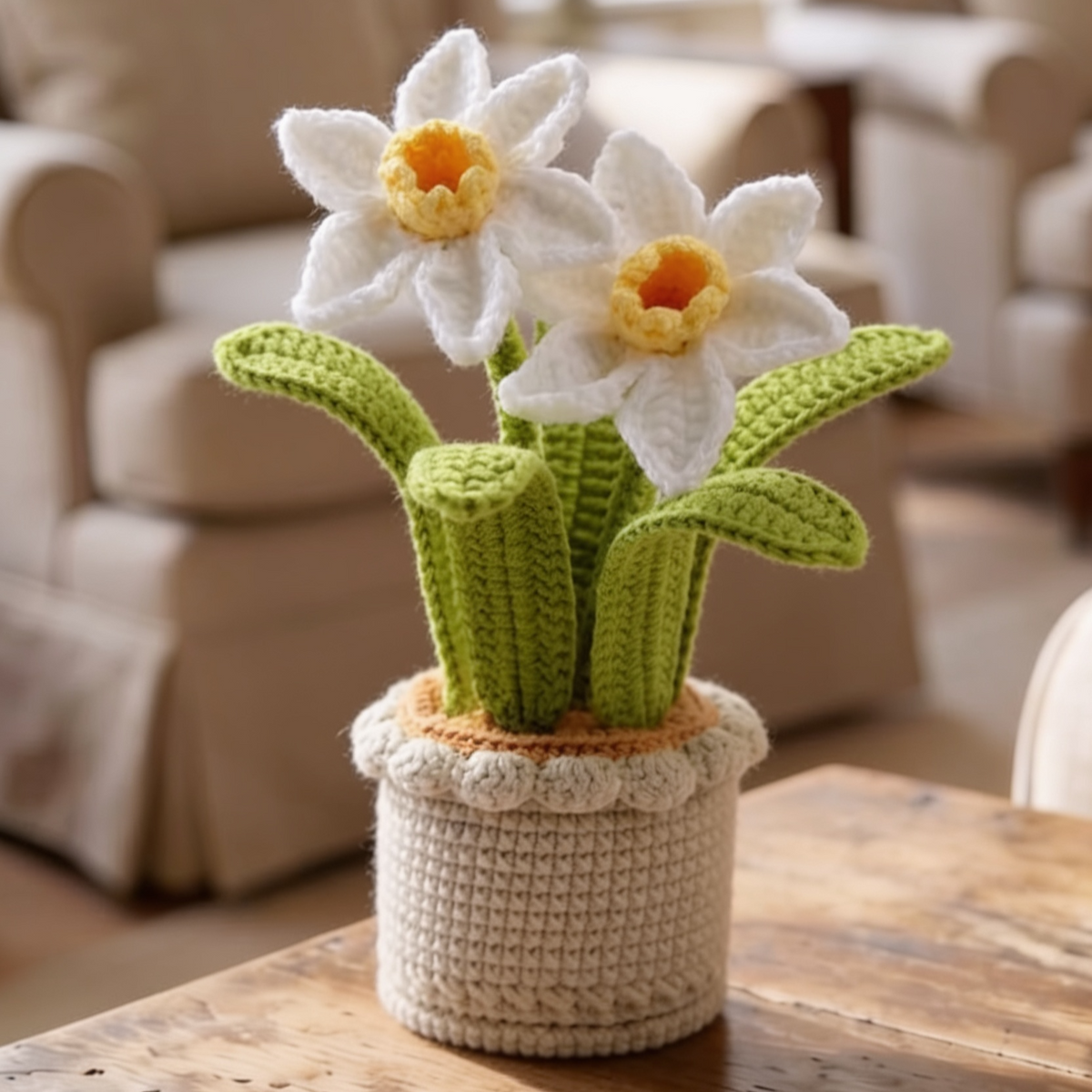 Jonquilles en crochet