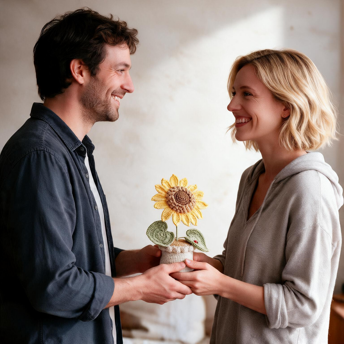 Tournesol en crochet